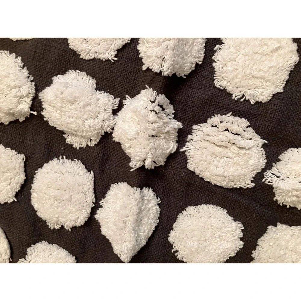 NEW Lot 3 Packs‎ Merchant 41 Pillow Cover Black White polkadots 18